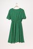 Picture of PLUS SIZE PRINTED  MIDI DRESS ELASTICATED WAIST